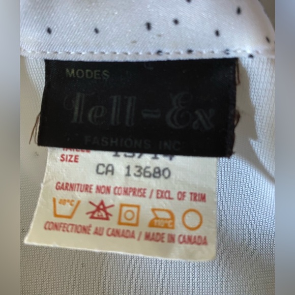 *VINTAGE* 1980s Tell-Ex belted dress - Picture 10 of 11